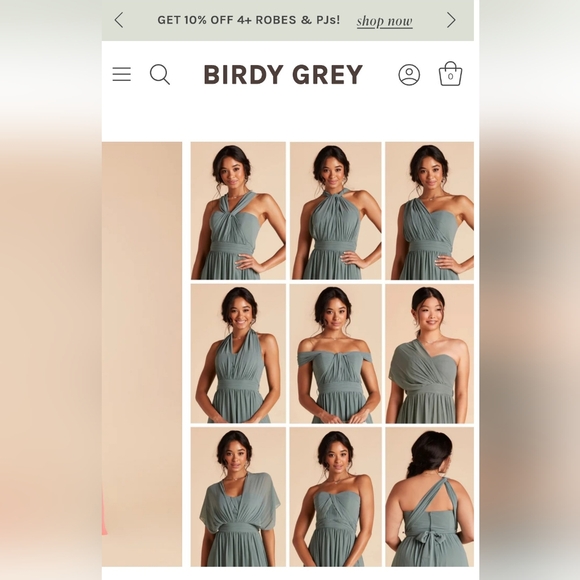 Birdy Grey Birdesmaid Dress Mauve Size 2XL - Picture 5 of 5